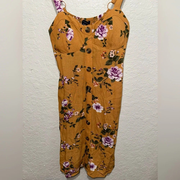 American Eagle Floral Button Up Mini Dress - Picture 4 of 10